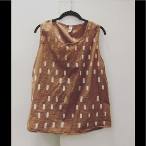 Uzi NYC block printed tank